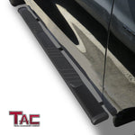 TAC Arrow Side Steps Running Boards Compatible with 2019-2023 Dodge RAM 1500 Quad Cab(Excl. 2019-2023 Ram 1500 Classic) Truck Pickup 5”  Aluminum Texture Black Step Rails Nerf Bars Lightweight