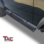 TAC Arrow Side Steps Running Boards Compatible with 2021-2023 Ford Bronco 2 Door SUV 5” Aluminum Texture Black Step Rails Nerf Bars Lightweight Off Road Accessories 2Pcs