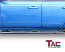 TAC Arrow Side Steps Running Boards Compatible with 2021-2025 Ford Bronco 4 Door SUV 5" Aluminum Texture Black Step Rails Nerf Bars Lightweight Off Road Accessories 2Pcs-3