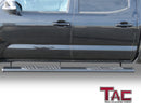 TAC Arrow Side Steps Running Boards Compatible with 2005-2023 Toyota Tacoma Double Cab Truck Pickup 5" Aluminum Texture Black Step Rails Nerf Bars Lightweight Off-Road Accessories 2Pcs-3