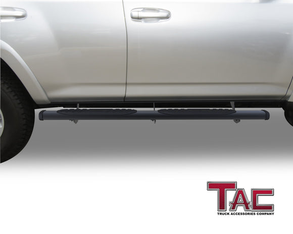 TAC Arrow Side Steps Running Boards Compatible with 2010-2024 Toyota 4Runner SUV 5" Aluminum Texture Black Step Rails Nerf Bars Lightweight Off Road Accessories 2Pcs
