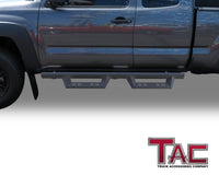 TAC Sniper Running Boards Fit 2005-2023 Toyota Tacoma Access Cab Truck Pickup 4" Fine Texture Black Side Steps Nerf Bars 2pcs