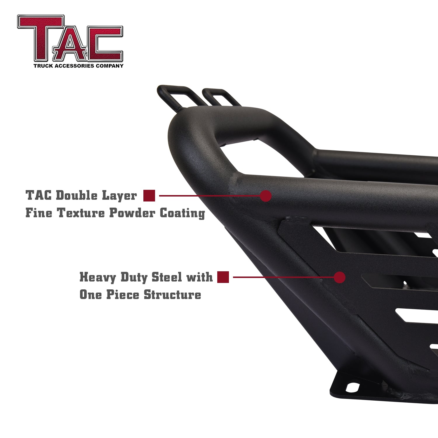 TAC Universal Spare Tire Carriers Heavy Duty Pickup Truck Spare Tire Mount Allows Use of 40inch Spare Tire Fine Textured Black