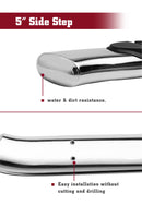 TAC Stainless Steel 5" Oval Bend Side Steps For 2019-2025 Chevy Silverado/GMC Sierra 1500 Crew Cab | 2020-2025 Silverado/GMC Sierra 2500/3500 Crew Cab Truck | Running Boards | Nerf Bar | Side Bar-5