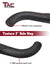 TAC Heavy Texture Black 3" Side Steps for 2010-2023 Toyota 4Runner (Exclude 2010-2013 SR5, 2010-2023 Limited & 2019-2022 Nightshade Edition & 2022-2023 TRD Sport Models) Truck | Side Steps | Nerf Bars | Side Bars