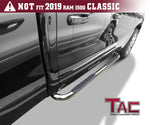 TAC Stainless Steel 3" Side Steps For 2019-2023 Dodge Ram 1500 Quad Cab (Excl. 2019-2023 RAM 1500 Classic) Truck | Running Boards | Nerf Bars | Side Bars