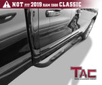 TAC Heavy Texture Black 3" Side Steps For 2019-2024 Dodge Ram 1500 Quad Cab (Excl. 2019-2024 RAM 1500 Classic) Truck | Running Boards | Nerf Bars | Side Bars