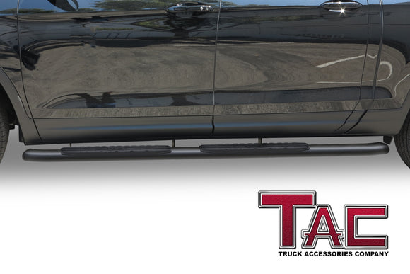 TAC Side Steps Running Boards Compatible with 2017-2025 Honda Ridgeline Truck Pickup 4.25" Texture Black Side Bars Nerf Bars Off Road Accessories (2pcs)