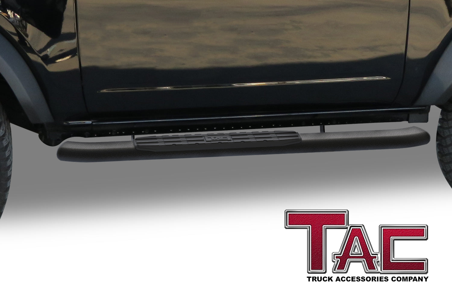 TAC Side Steps Running Boards Compatible with 2021-2025 Ford Bronco 2 Door (Not for Bronco Sport) SUV 4.25" Texture Black Side Bars Nerf Bars Off Road Accessories (2pcs)