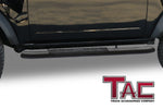 TAC Side Steps Running Boards Compatible with 2021-2023 Ford Bronco 2 Door (Not for Bronco Sport) SUV 4.25" Texture Black Side Bars Nerf Bars Off Road Accessories (2pcs)