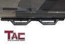 TAC Sidewinder Running Boards Fit Chevy Silverado/GMC Sierra 2007-2018 1500 | 2007-2019 2500/3500 Crew Cab 4" Drop Fine Texture Black Side Steps Nerf Bars Rock Slider Armor Off-Road Accessories (2pcs)-3