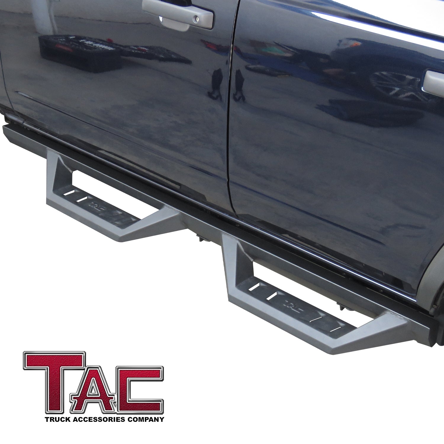 TAC Sidewinder Running Boards Fit 2021-2025 Ford Bronco 4 Door SUV 4" Drop Fine Texture Black Side Steps Nerf Bars Rock Slider Armor Off-Road Accessories (2pcs)