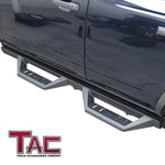 TAC Sidewinder Running Boards Fit 2021-2024 Ford Bronco 4 Door SUV 4“ Drop Fine Texture Black Side Steps Nerf Bars Rock Slider Armor Off-Road Accessories (2pcs)