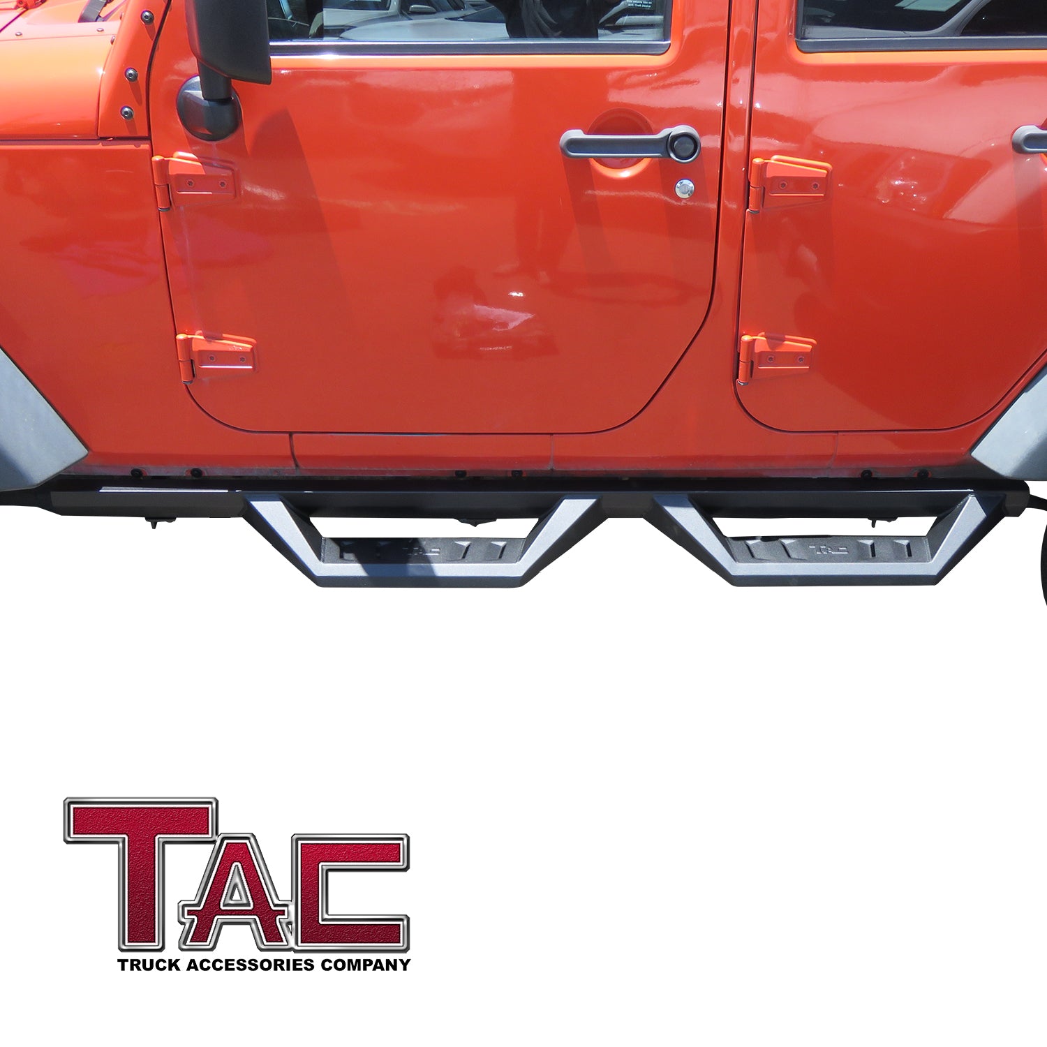TAC Sidewinder Running Boards Fit 2007- 2018 Jeep Wrangler