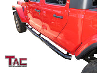 TAC Gloss Black 3" Side Steps For 2020-2023 Jeep Gladiator Truck | Running Boards | Nerf Bar | Side Bar