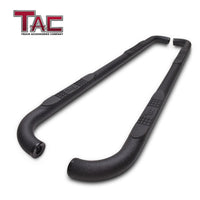 TAC Replacement Step Pad with TAC Logo for 3 Inch Round Tube Heavy Texture Black Side Steps Running Board Side Bar Nerf Bar – 1 Step Pad with 5 Clips (Only Fit TAC Brand 3“ Side Steps)