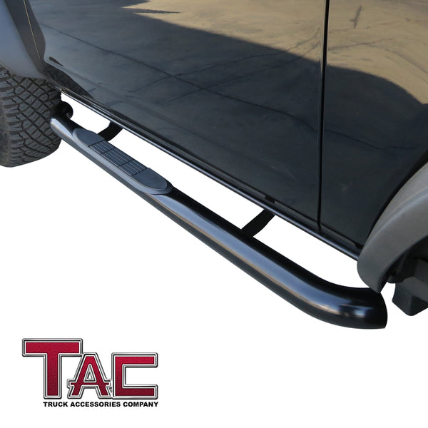 TAC Side Steps Running Boards Compatible with 2021-2023 Ford Bronco 2 Door SUV 3" Black Side Bars Step Rails Nerf Bars Off Road Accessories (2 pcs Running Boards)