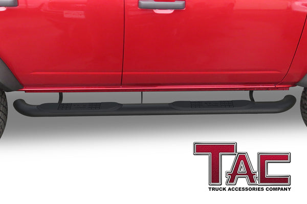 TAC Side Steps Running Boards Compatible with 2021-2023 Ford Bronco 4 Door (Not for Bronco Sport) SUV 3” Texture Black Side Bars Nerf Bars Off Road Accessories