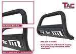 TAC Heavy Texture Black 3" Bull Bar For 2005-2021 Nissan Frontier Truck/ 2005-2015 Nissan Xterra SUV/ 2005-2007 Nissan Pathfinder SUV Front Bumper Brush Grille Guard Nudge Bar