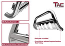TAC Stainless Steel 3" Bull Bar For 2009-2018 Dodge RAM 1500 (Excl. Rebel & Warlock Trims / Incl. 2019-2023 RAM 1500 Classic) Truck Front Bumper Brush Grille Guard Nudge Bar-4