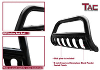 TAC Gloss Black 3" Bull Bar For 2005-2015 Toyota Tacoma Truck Front Bumper Brush Grille Guard Nudge Bar