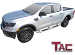 TAC Stainless Steel 3" Side Steps for 2019-2023 Ford Ranger SuperCrew Cab Truck | Running Boards | Nerf Bars | Side Bars