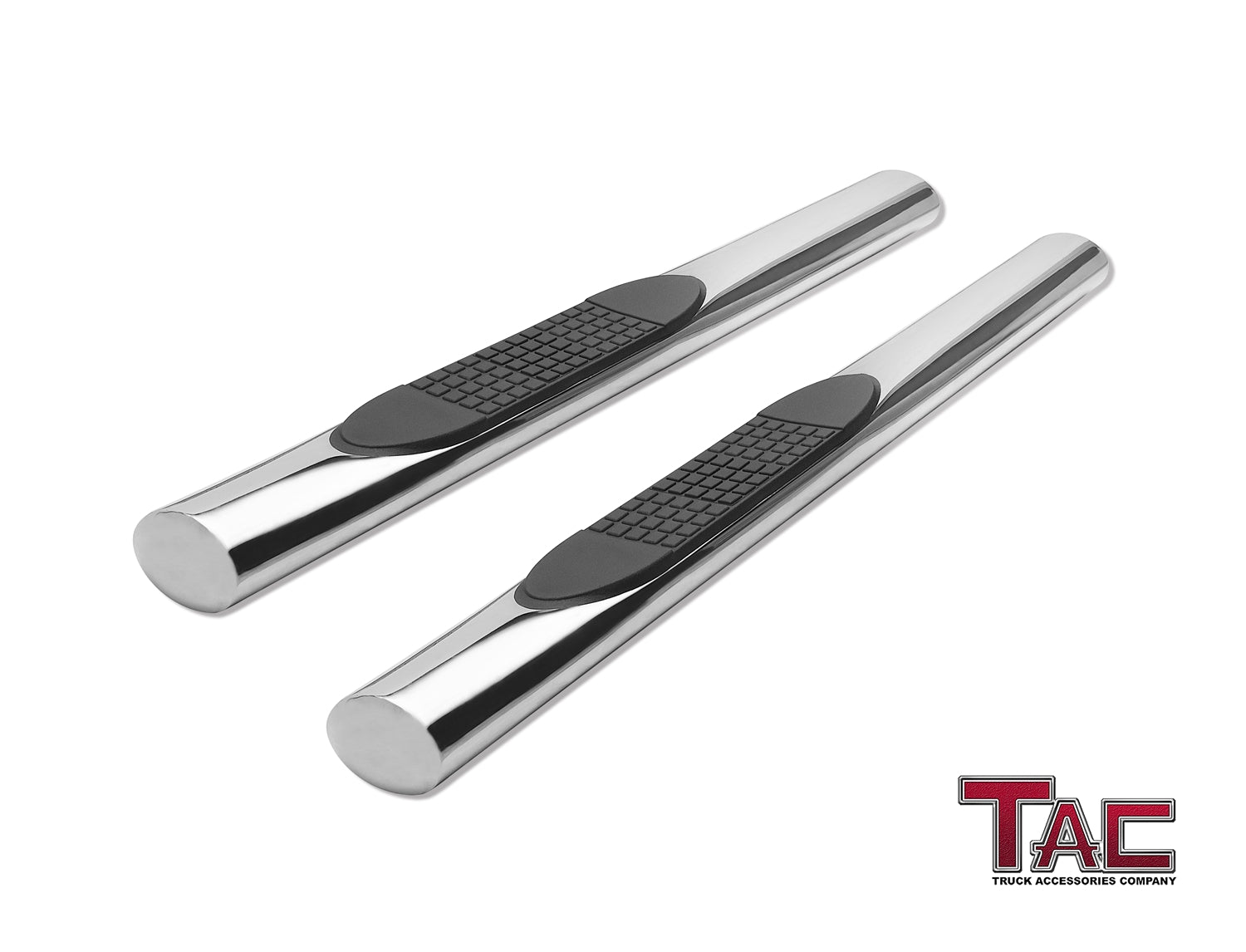 TAC Replacement Step Pad for 4 Inch Oval Straight Tube Side Steps Running Board Side Bar Nerf Bar 1 Step Pad with 5 Clips (Only Fit TAC Brand 4" Side Steps)