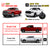 TAC Spear Running Boards Compatible with 2019-2023 Dodge Ram 1500 Quad Cab (Exclude 2019-2023 Ram 1500 Classic) 6" Side Step Rail Nerf Bar Truck Accessories Aluminum Texture Black Width Body 2Pcs