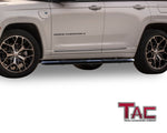 TAC Side Steps Running Boards Compatible with 2022-2023 Jeep Grand Cherokee (Exclude 2021-2023 Grand Cherokee L / 2022-2023 4xe Models) SUV 3" Black Side Bars Step Rails Nerf Bars Off Road Accessories (2 pcs)