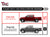 TAC Spear Running Boards Compatible with 2005-2023 Nissan Frontier Crew Cab Pickup 6" Side Step Rail Nerf Bar Truck Accessories Aluminum Texture Black Width Body and Soft top Lightweight 2Pcs