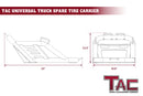 TAC Universal Spare Tire Carriers Heavy Duty Pickup Truck Spare Tire Mount Allows Use of 40inch Spare Tire Fine Textured Black-7