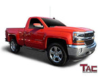 TAC Gloss Black 3" Side Steps For Chevy Silverado/GMC Sierra 1999-2019 1500 Models & 1999-2019 2500/3500 Models Regular Cab (Excl. C/K "Classic") (Body Mount) Truck | Running Boards | Nerf Bars | Side Bars