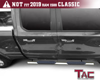 TAC Stainless Steel 4" Side Steps for 2019-2023 Dodge Ram 1500 Quad Cab (Excl. 2019-2023 RAM 1500 Classic) Truck | Running Boards | Nerf Bars | Side Bars