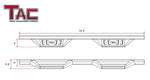 TAC Sidewinder Running Boards Fit 2019-2023 Silverado/Sierra 1500 | 2020-2024 Silverado/Sierra 2500/3500 Double Cab (Exclude 2019 LD and Limited Models) Truck 4” Drop Texture Black Side Bars Armor