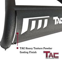 TAC Heavy Texture Black 3" Bull Bar for 2018-2023 Wrangler JL (Excl.21-23 V8 engine/20-23 Rubicon Trim)|2020-2023 Gladiator (Excl. Mojave  & Rubicon trim) Pickup Truck Front Bumper Brush Grille Guard Nudge Bar