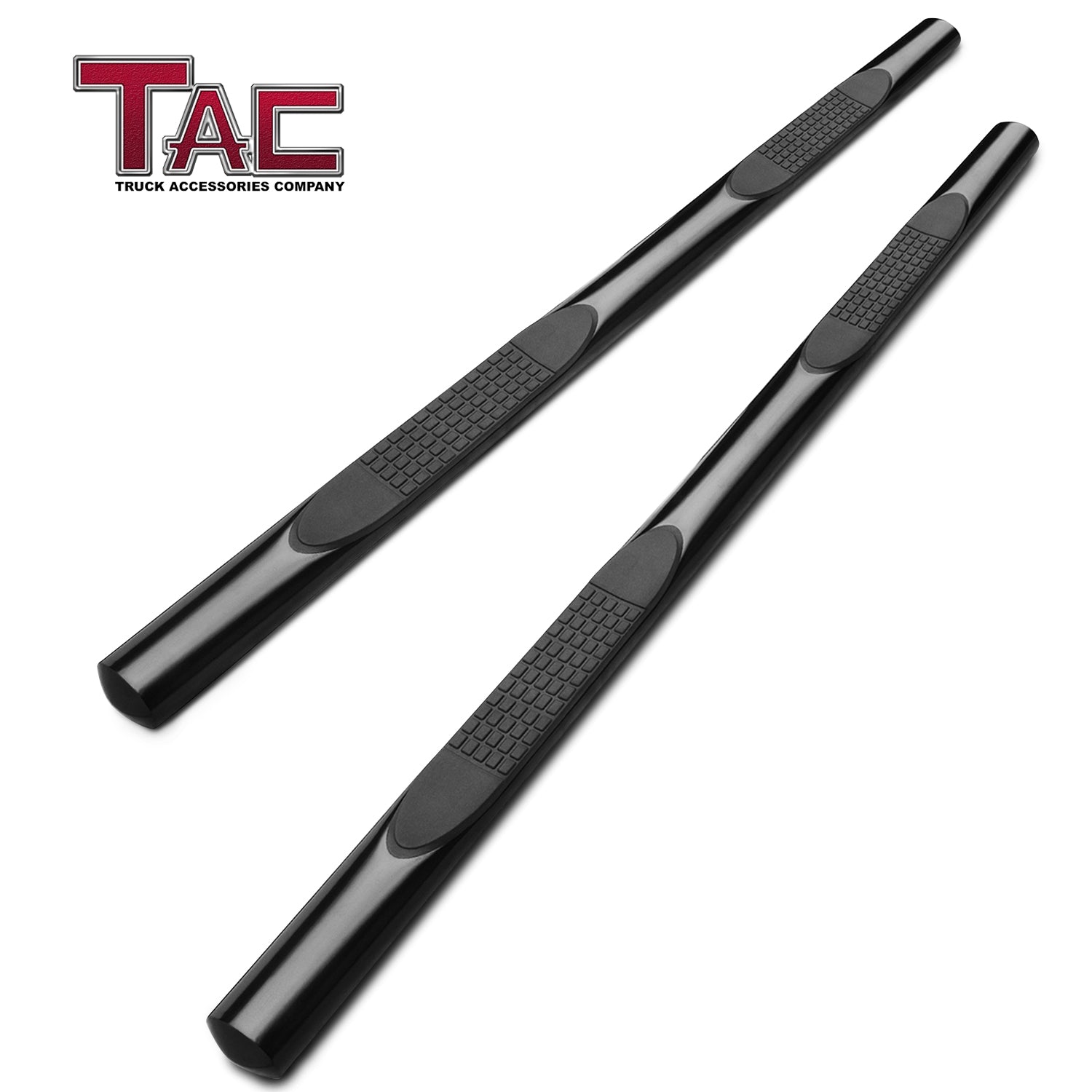 TAC Replacement Step Pad for 4 Inch Oval Straight Tube Side Steps Running Board Side Bar Nerf Bar 1 Step Pad with 5 Clips (Only Fit TAC Brand 4" Side Steps)