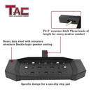 TAC Hitch Step Compatible with 2" Rear Hitch Receiver 6.5" Width SUV Pickup Truck Van Bumper Protector Universal Aluminum Black (Hitch Pin and Clip included)-4