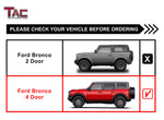 TAC Side Steps Running Boards Compatible with 2021-2023 Ford Bronco 4 Door SUV 3" Black Side Bars Step Rails Nerf Bars Off Road Accessories (2 pcs Running Boards)