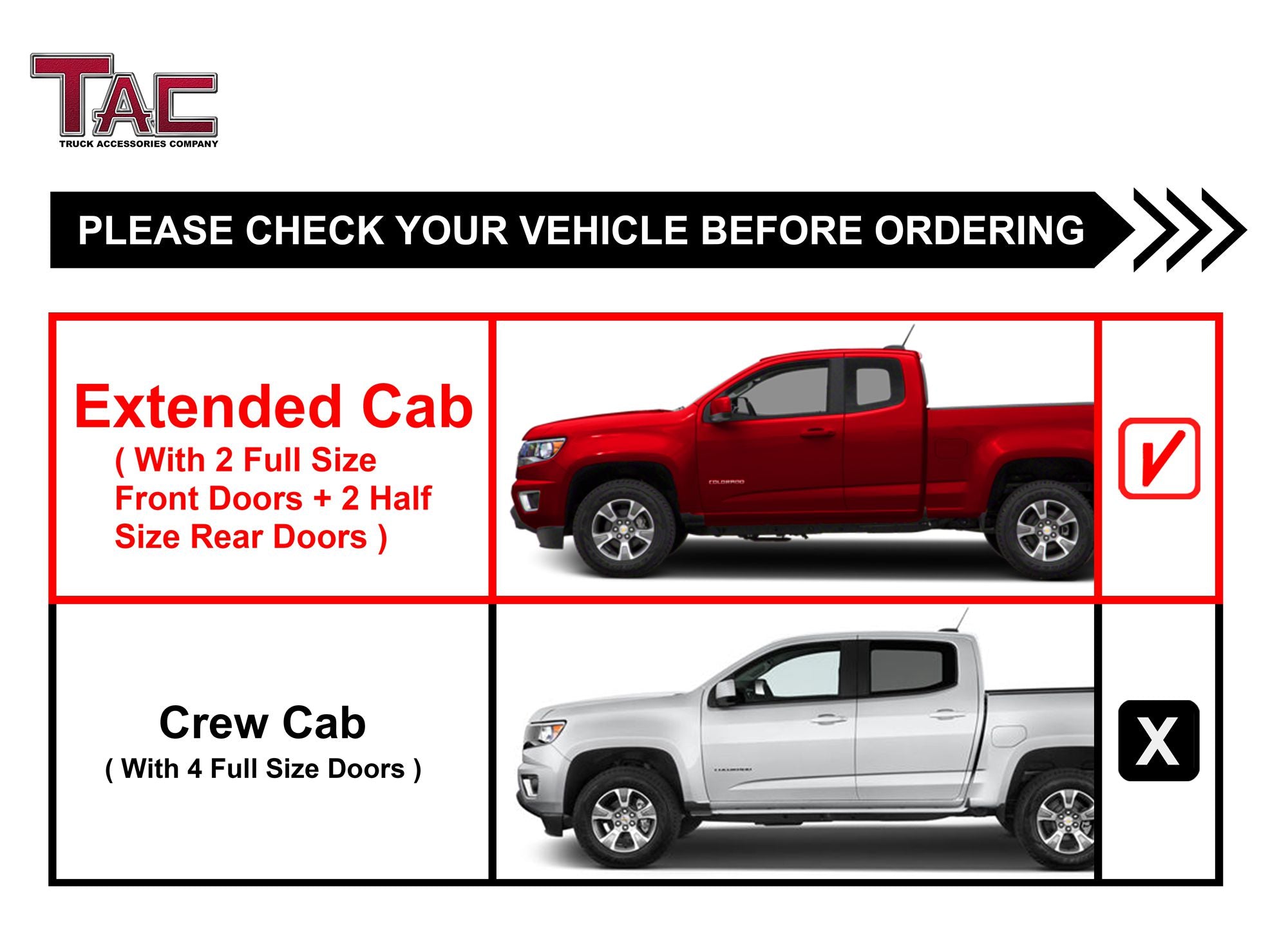 TAC Side Steps Running Boards Compatible with 2015-2022 Chevy Colorado/GMC Canyon Extended Cab Truck Pickup 4.25" Texture Black Side Bars Nerf Bars Off Road Accessories (2pcs)