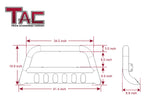 TAC Bull Bar for 2021-2023 Ford Bronco SUV 3” Black Front Bumper Grille Guard Brush Guard Rock Armor Front Protection Accessories