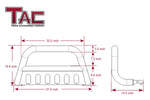 TAC Bull Bar Compatible with 2022-2023 Nissan Frontier Pickup Truck 3” Stainless Steel Front Bumper Grille Guard Brush Guard