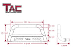 TAC Bull Bar Compatible with 2022-2023 Toyota Tundra Pickup Truck 3” Black Front Bumper Grille Guard Brush Guard Off Road Accessories