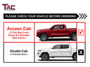 TAC Sniper Running Boards Fit 2005-2023 Toyota Tacoma Access Cab Truck Pickup 4" Fine Texture Black Side Steps Nerf Bars 2pcs-5