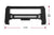 TAC Predator Modular Bull Bar Mesh Version For 2019-2024 Dodge RAM 1500 (Excl. Rebel Trim, 2019-2024 RAM 1500 Classic and 2020-2022 Ram 1500 Diesel Models) Truck Front Bumper Brush Grille Guard Nudge Bar