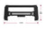 TAC Predator Modular Bull Bar for 2022-2023 Nissan Frontier Pickup Truck Front Mesh Version Brush Bumper Grille Guard Fine Textured Black Suitable for 20” LED Off-Road Lights