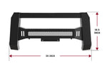 TAC Modular Bull Bar Compatible With 2022-2023 Toyota Tundra Pickup Truck Front Brush Bumper Grille Guard Fine Textured Black (Predator Mesh Version)