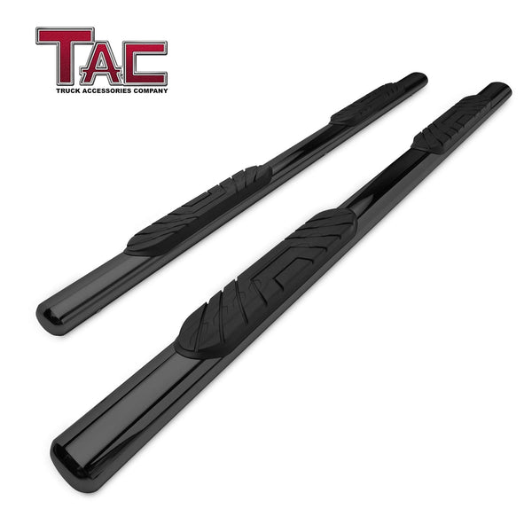 TAC Gloss Black 4" Side Steps for 2005-2023 Nissan Frontier Crew Cab Truck | Running Boards | Nerf Bars | Side Bars