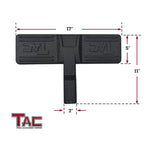 TAC Hitch Step Fits 2” Hitch Receiver 5" Width SUV Pickup Truck Van Bumper Protector Universal Heavy Duty Steel Black Lock Pin and Stainless Steel Hitch Tightener Included