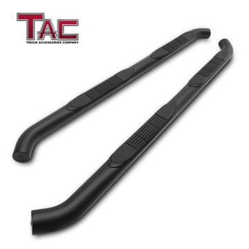 TAC Fine Texture Black 3" Side Steps For 2018-2023 Jeep Wrangler JL 4 Door SUV | Running Boards | Nerf Bars | Side Bars