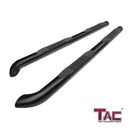 TAC 3" Gloss Black Side Steps Compatible with 2007-2015 Jeep Patriot| Running Boards| Side Bars| Step Rails| Nerf Bars| Rocker Slider| SUV Accessories (2 PCS)-1